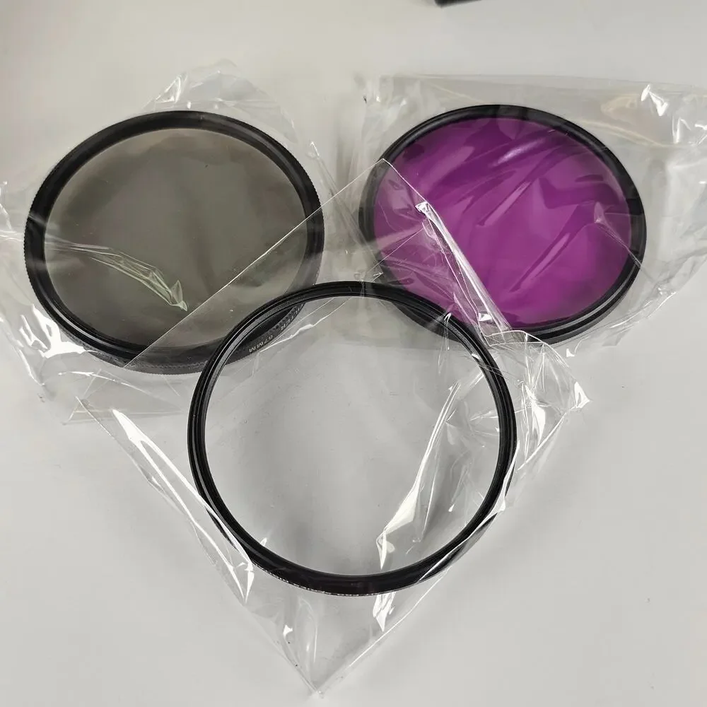 XitPhoto 67mm Pro Series HD 3pc Filter Set UV CPL FLD w/Case for DSLR Cameras